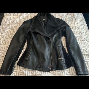 Faux leather jacket